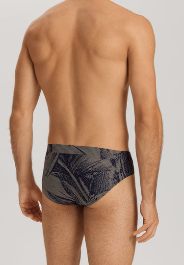 Fancy Micro Quick Dry Briefs | Striped Palm Print 73124-3015